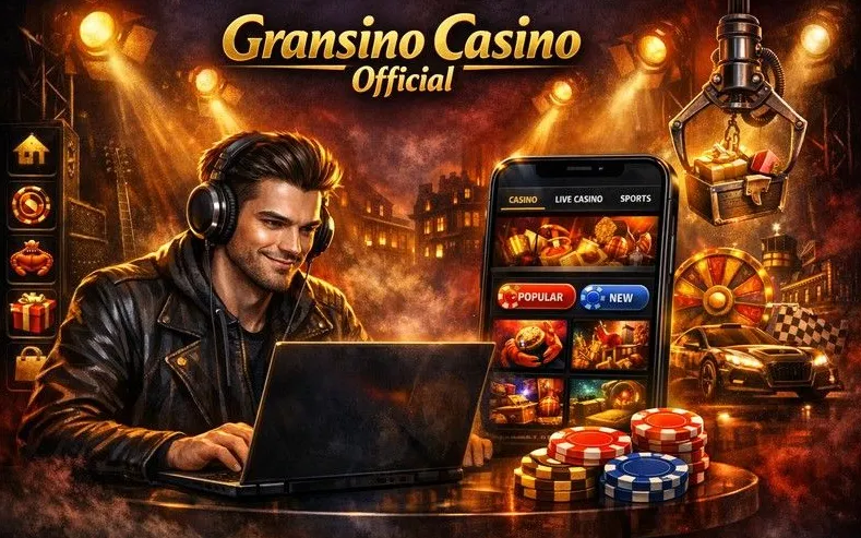 Gransino mobile casino browser interface