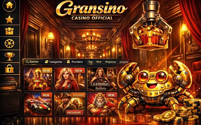 Gransino online casino games catalogue banner